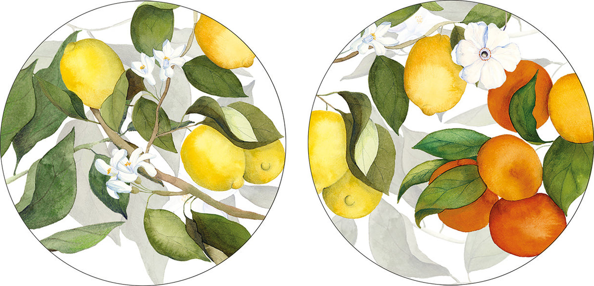 Lot de 2 sous-verres Amalfi bois liège