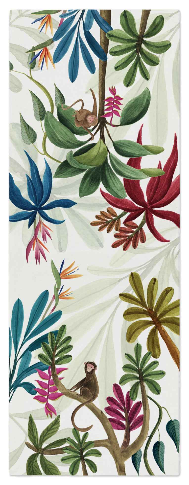 Cotton Satin Runner «Amazzonia» 100% Made in Italy