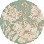 Set of 2 round hardboard placemats «Amelie» 100% Made in Italy - The Napking