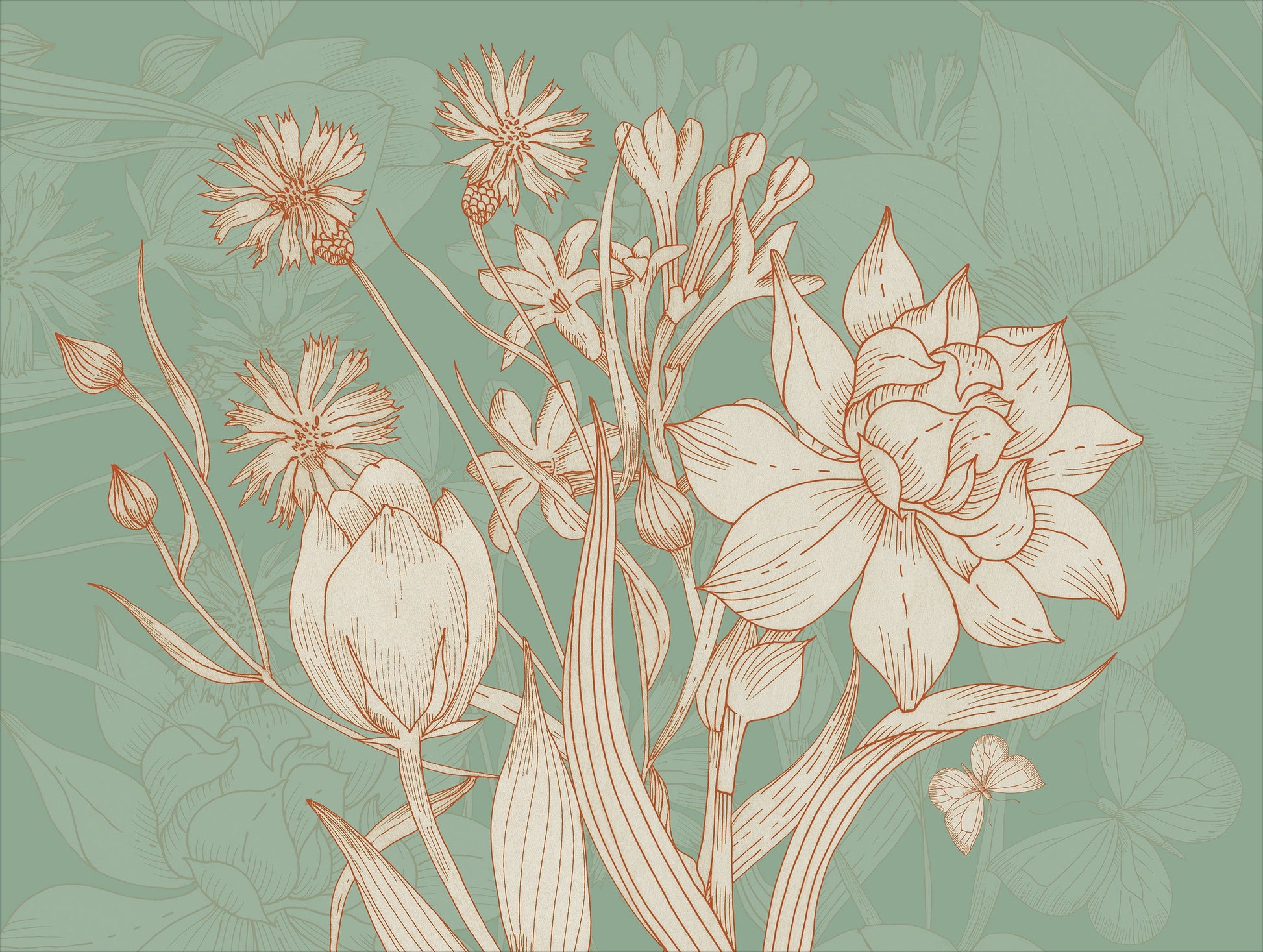 Set of 2 rectangular hardboard placemats «Amelie», 100% Made in Italy