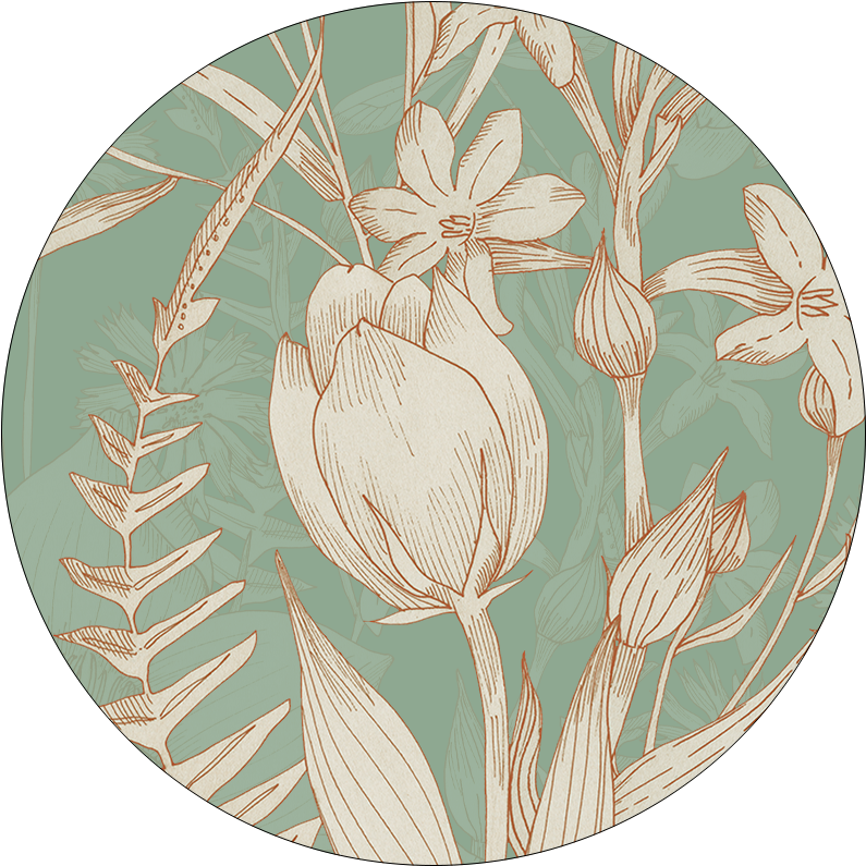 Set of 2 coasters  «Amelie» wood and cork - 100% Made in Italy - The Napking