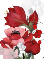 Kitchen Towels «Anemoni», Premium Quality Linen 100% Made in Italy The Napking