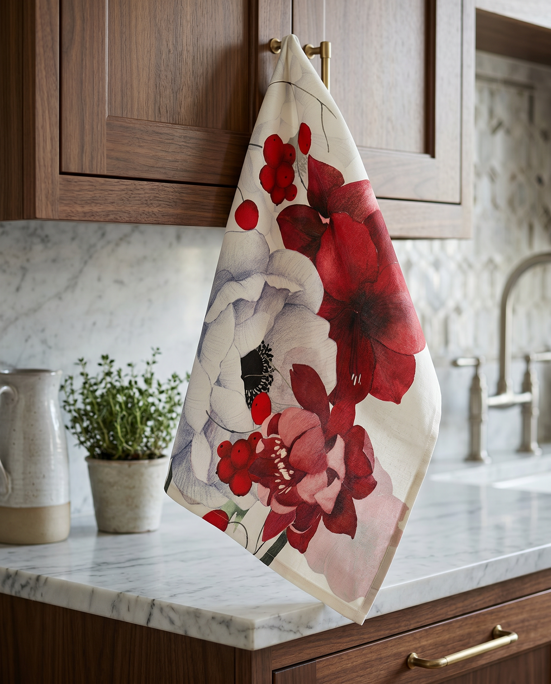 Anemoni Kitchen Towels, Premium Quality Linen 100% Made in Italy