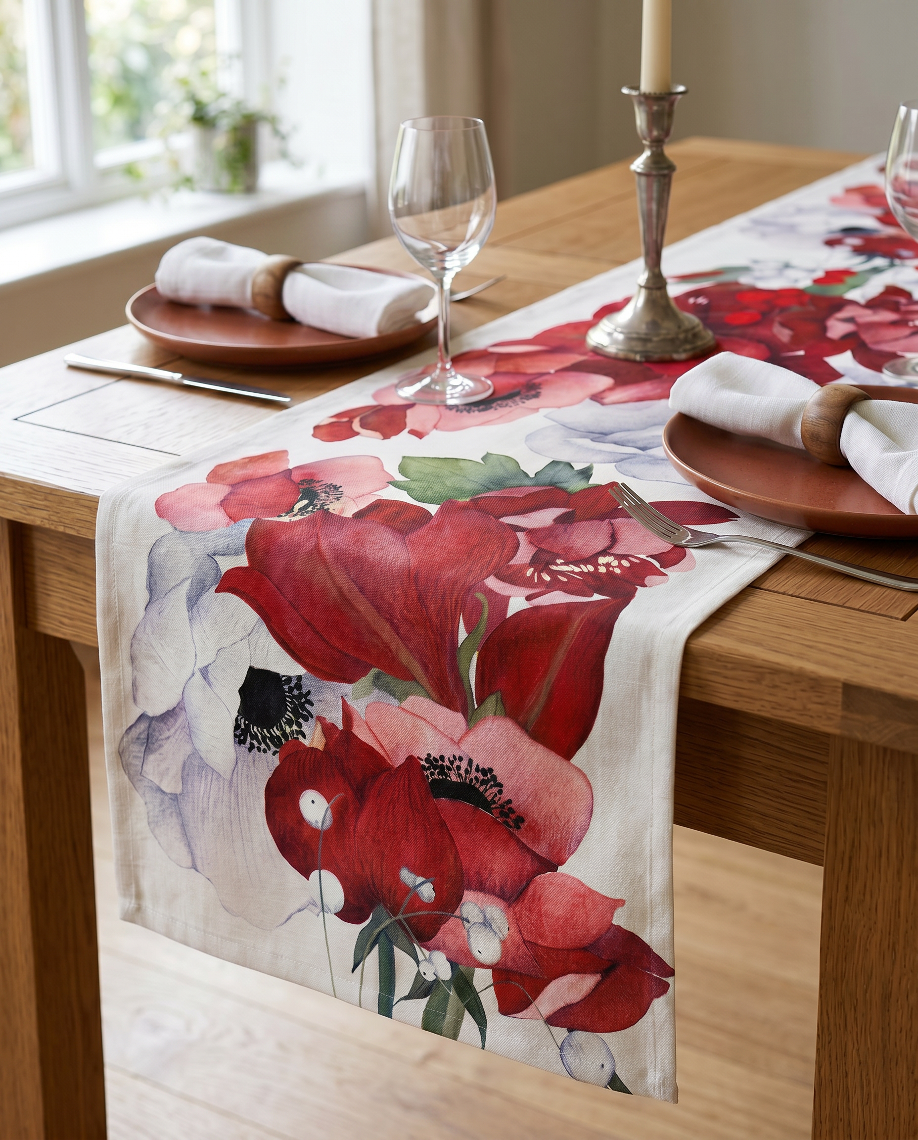 Anemoni Runner Premium Linen