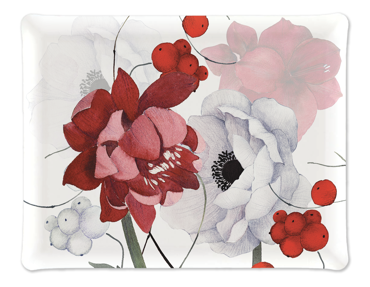 Tray «Anemoni», 100% Made in Italy