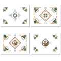 Set of 4 Placemats «Argante» Linen 100% Made in Italy