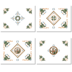 Set of 4 Placemats «Argante» Linen 100% Made in Italy
