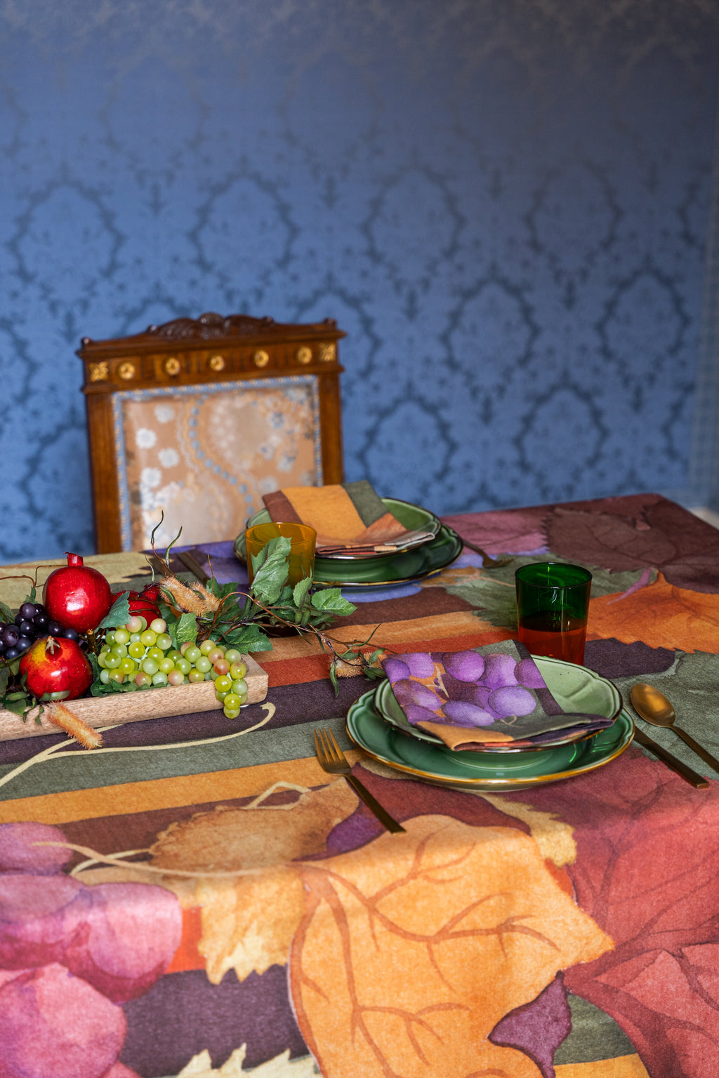 Tovaglia in lino «Bacco», 100% Made in Italy