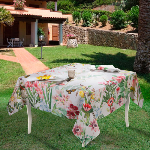 Satin Tablecloths «Blooming» 100% Made in Italy