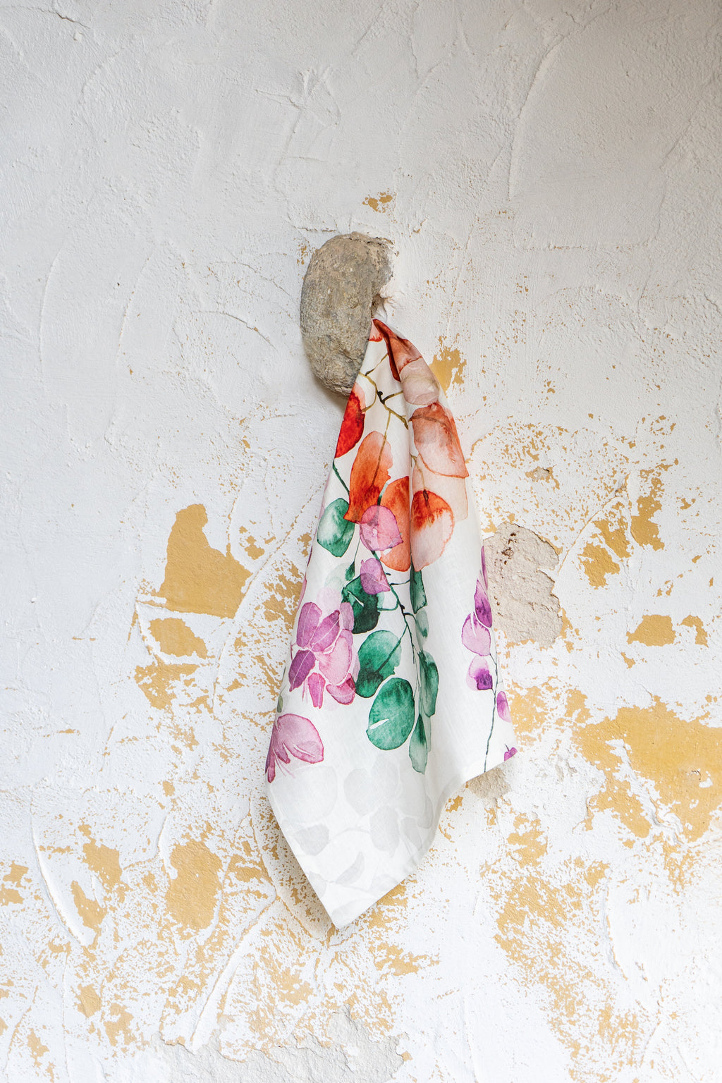 Kitchen Towels «Bouganvillea», 100% Made in Italy The Napking