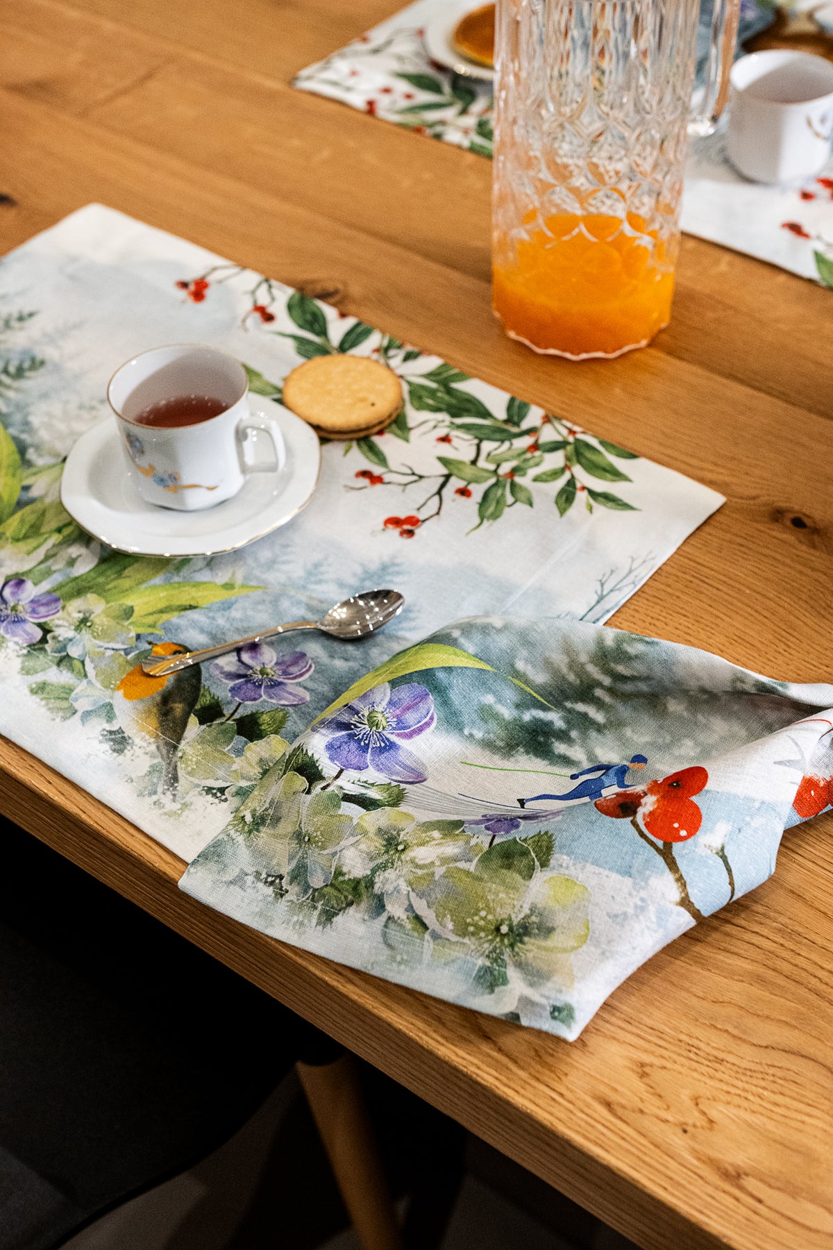 Lot de 4 serviettes « Beaumont », 100 % fabriquées en Italie