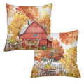 Betulla cushion velvet with birch-inspired woodland print main image