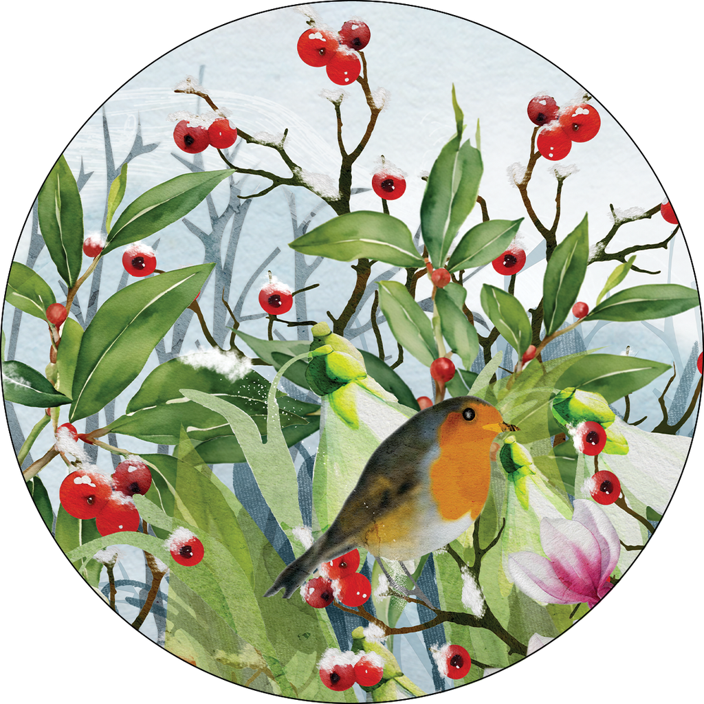 Set of 2 coasters «Beaumont» wood cork – 100% Made in Italy - The Napking