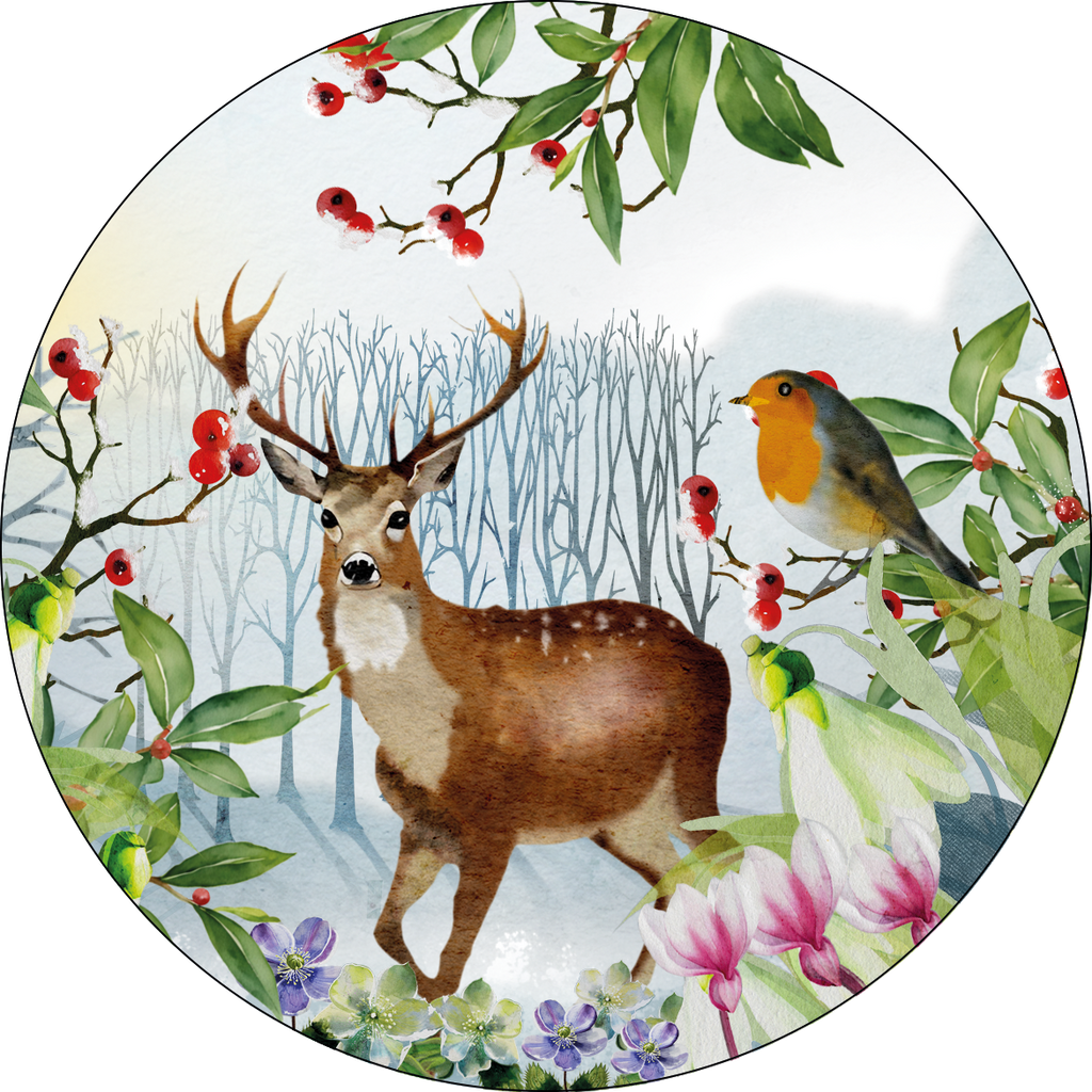 Set of 2 coasters «Beaumont» wood cork – 100% Made in Italy