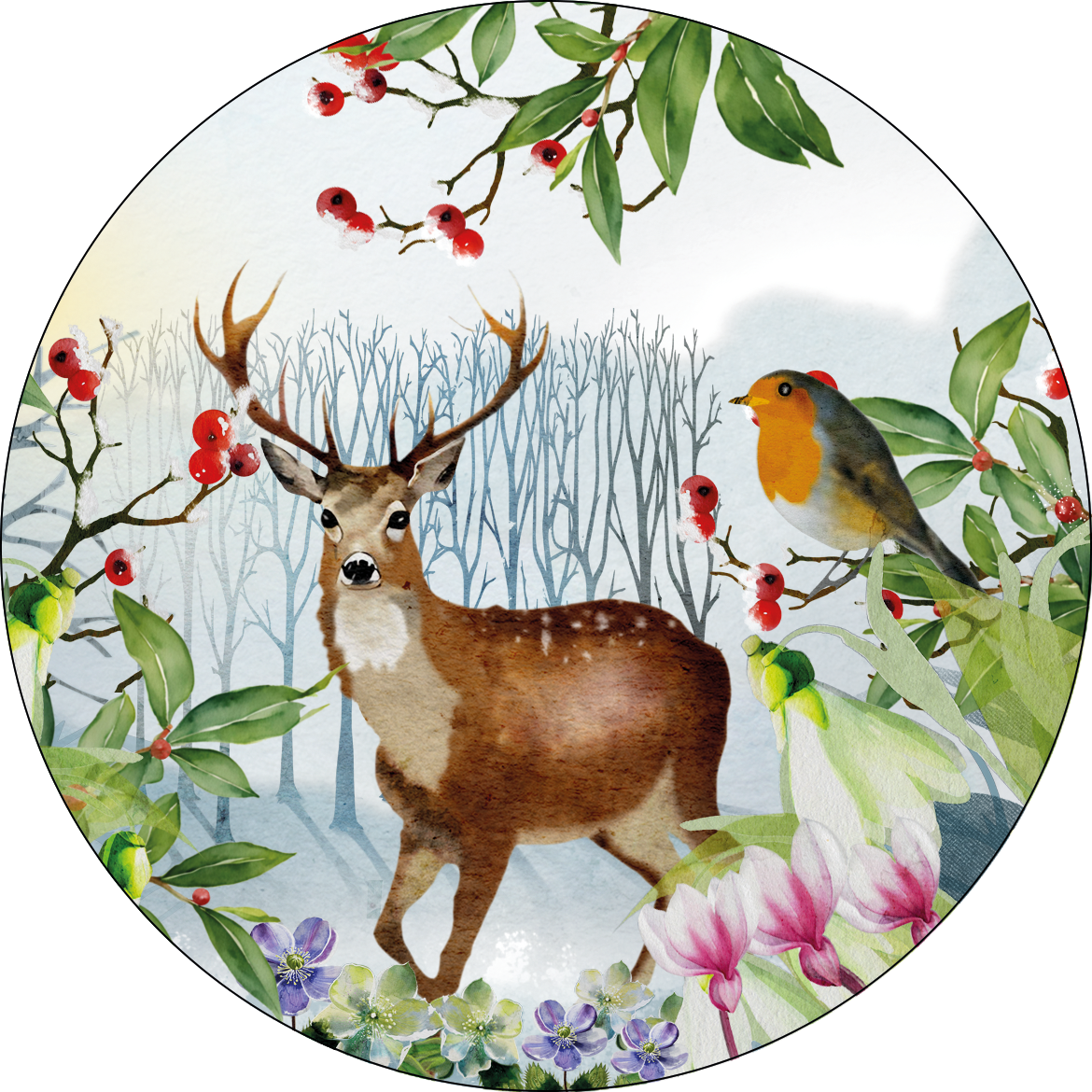 Set of 2 coasters «Beaumont» wood cork – 100% Made in Italy