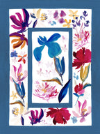 Torchons de cuisine à motif floral, lin de qualité supérieure 100 % fabriqué en Italie