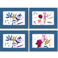 Set di 4 tovagliette Bloom Art in lino di qualità premium