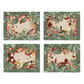 Set of 4 Placemats «Bosco» Linen 100% Made in Italy
