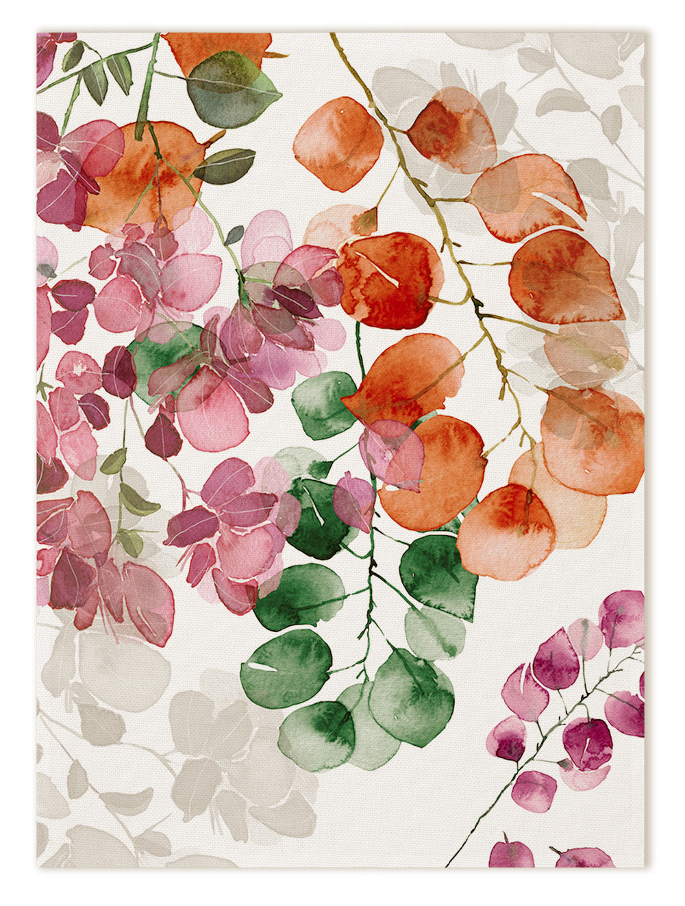 Kitchen Towels «Bouganvillea», 100% Made in Italy The Napking