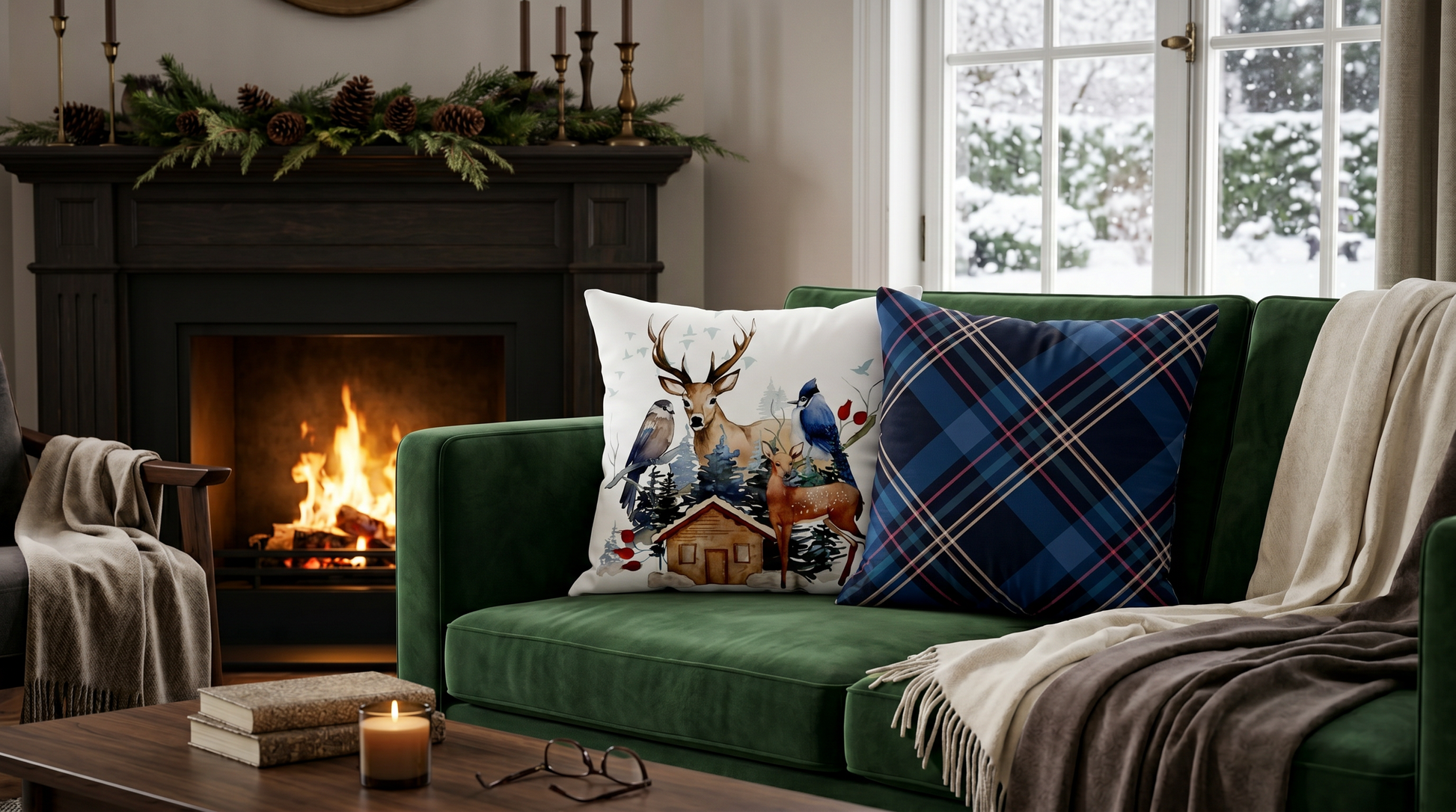 Buck Cushion Velvet