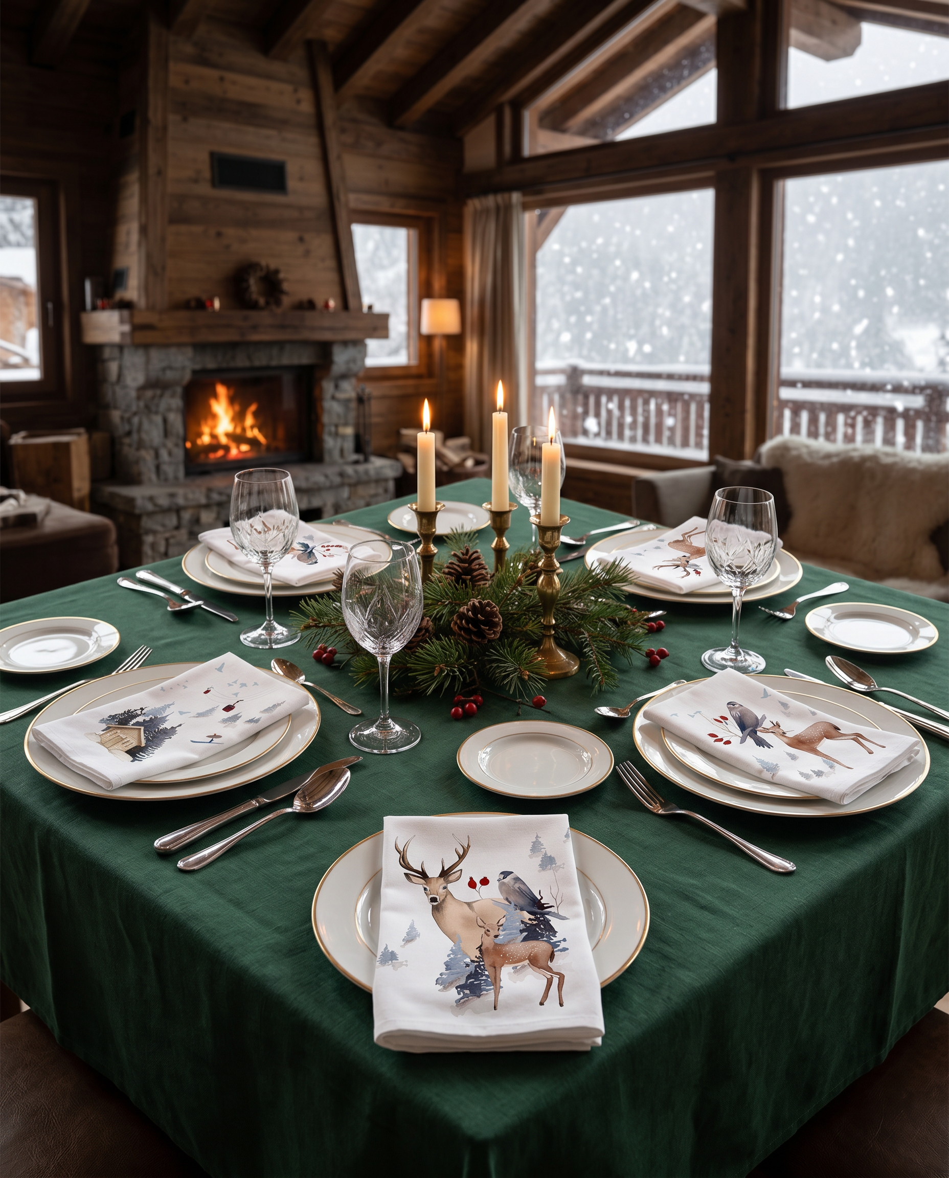 Buck Set of 4 Napkins Linen