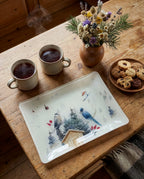 Buck Tray Acrylic and Printed Linen Made in France