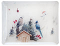 Buck Tray Acrylic and Printed Linen Made in France
