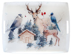 Buck Tray Acrylic and Printed Linen Made in France