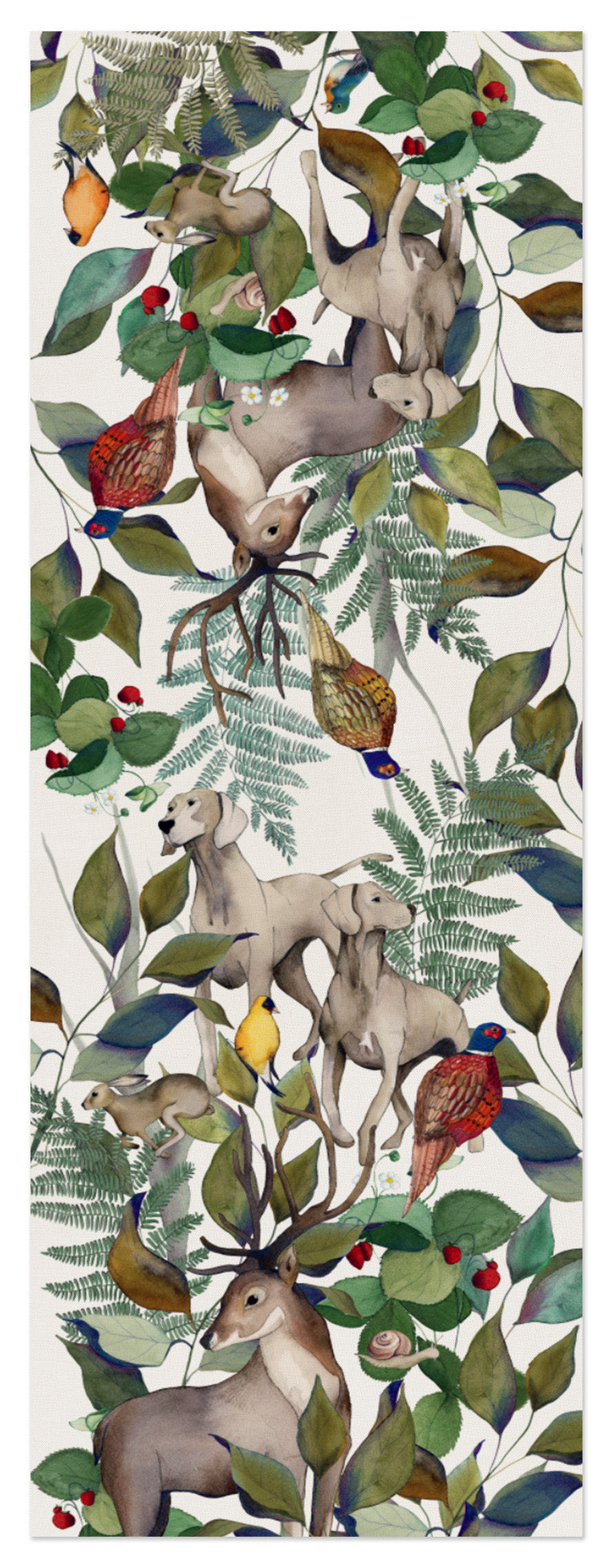 Linen Runner «Caccia» 100% Made in Italy