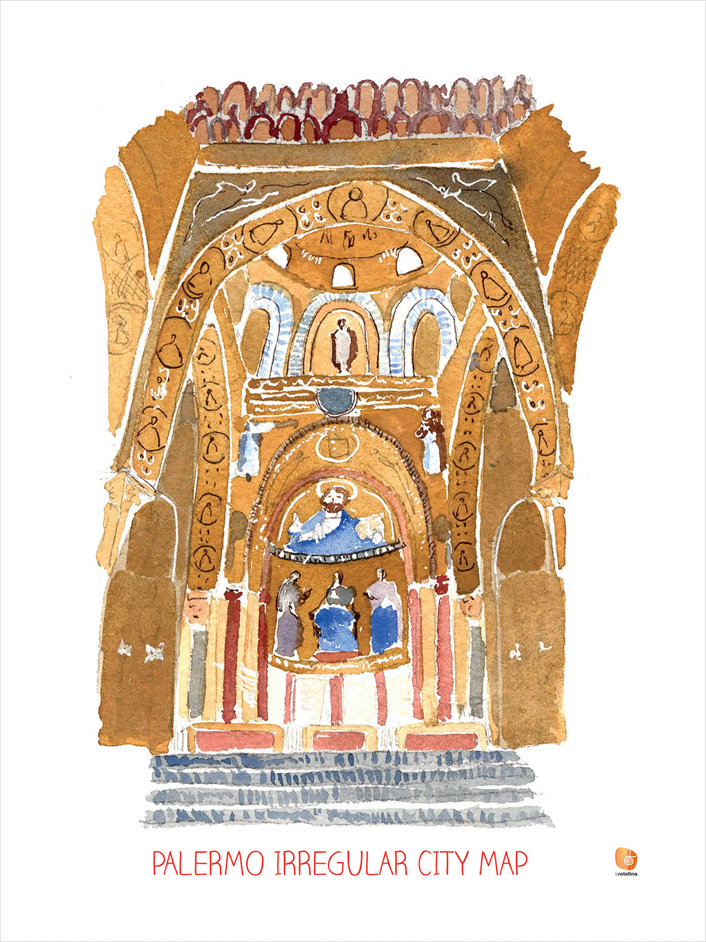 Kitchen Towels Capella Palatina, 100% Made in Italy