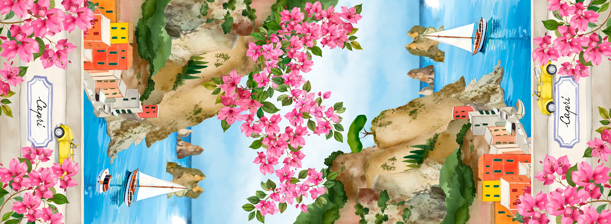 Pure Linen Runner Capri 100% Made in Italy