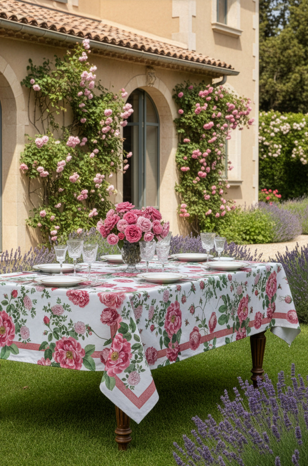 Premium Linen Tablecloth Cecile
