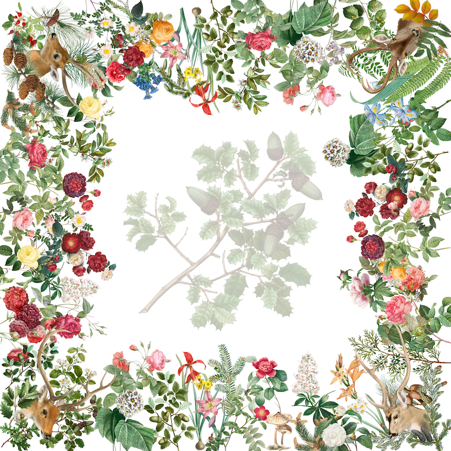 Satin Tablecloth Cervi 100% Made in Italy