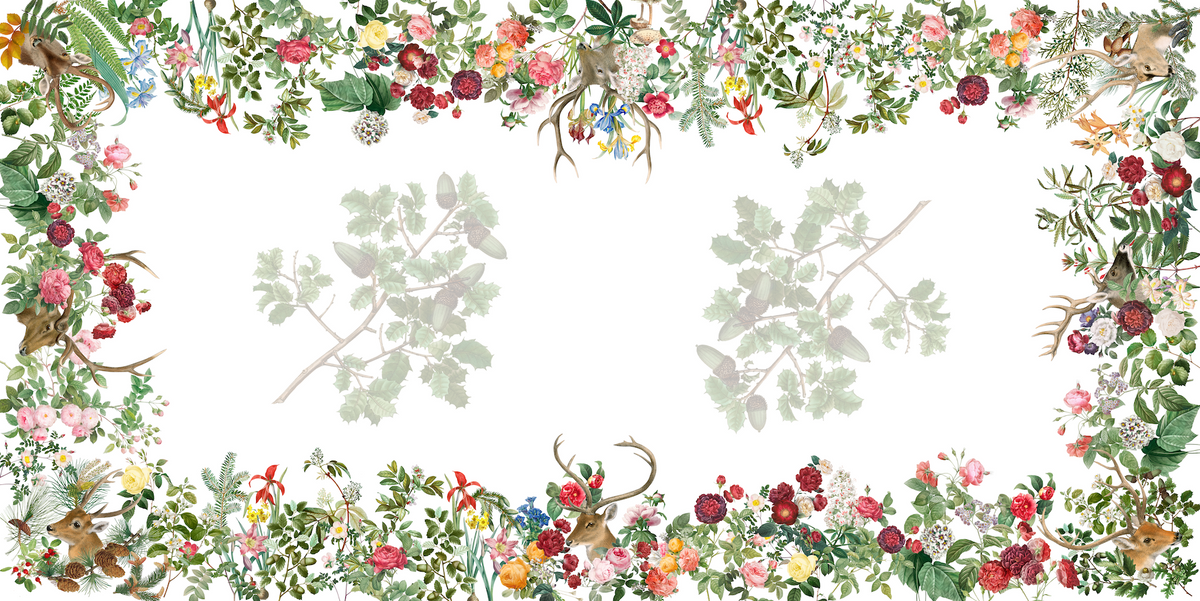 Satin Tablecloth Cervi 100% Made in Italy