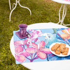 Set of 4 Placemats «Cocorite» Cotton Satin 100% Made in Italy