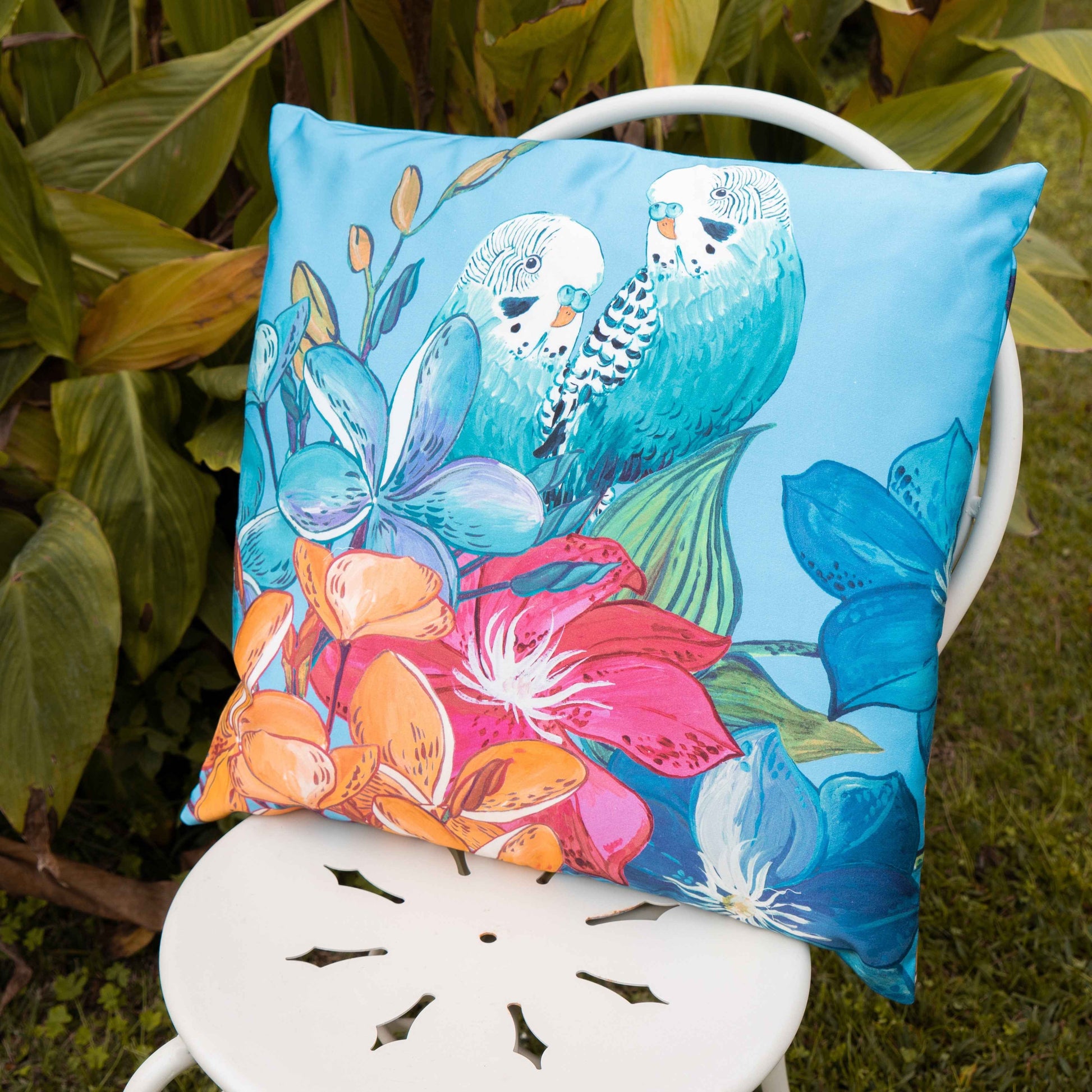 Cushion «Cocorite», 100% Made in Italy