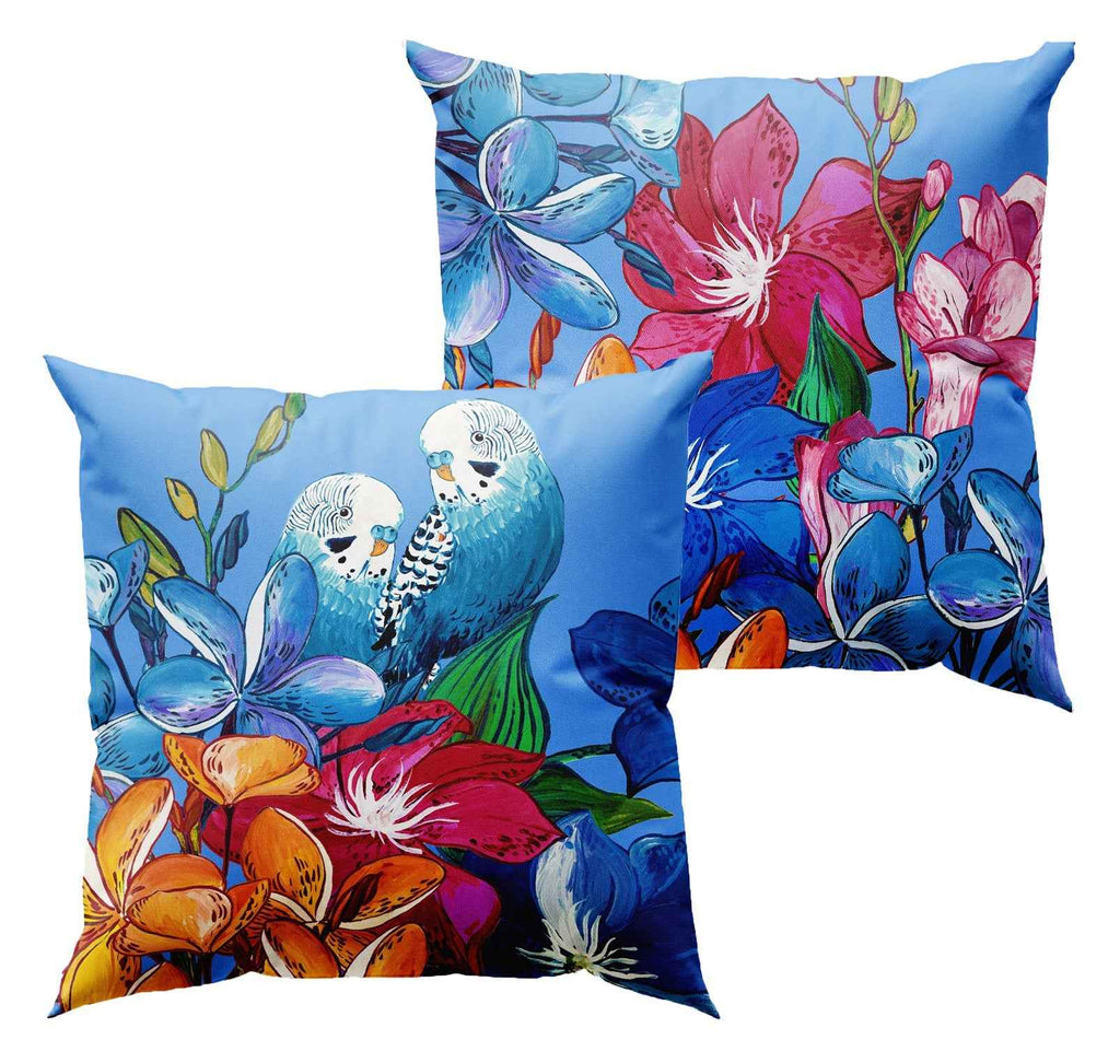 Cushion «Cocorite», 100% Made in Italy