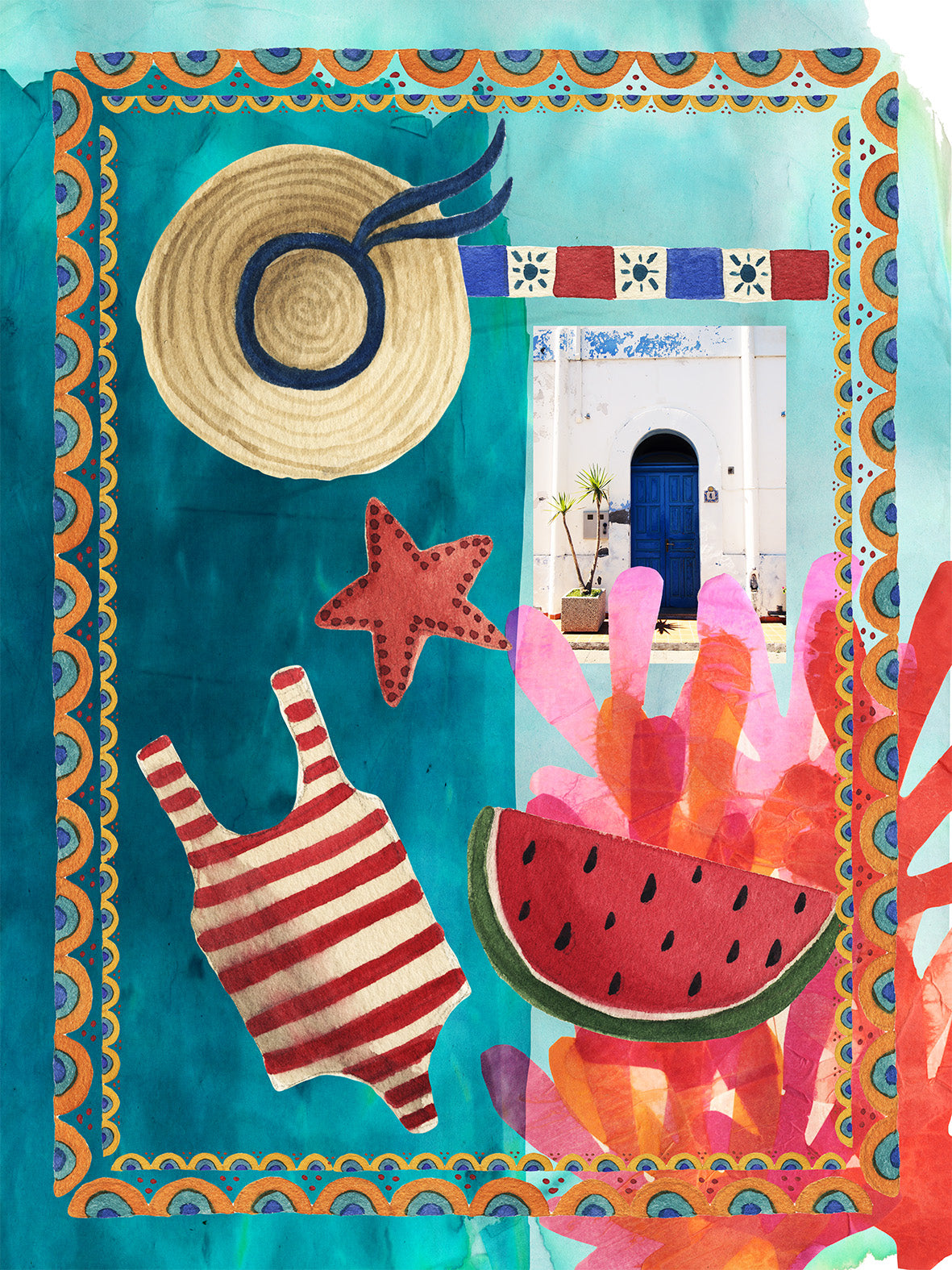 Kitchen Towels «Collage» 100% Made in Italy - The Napking