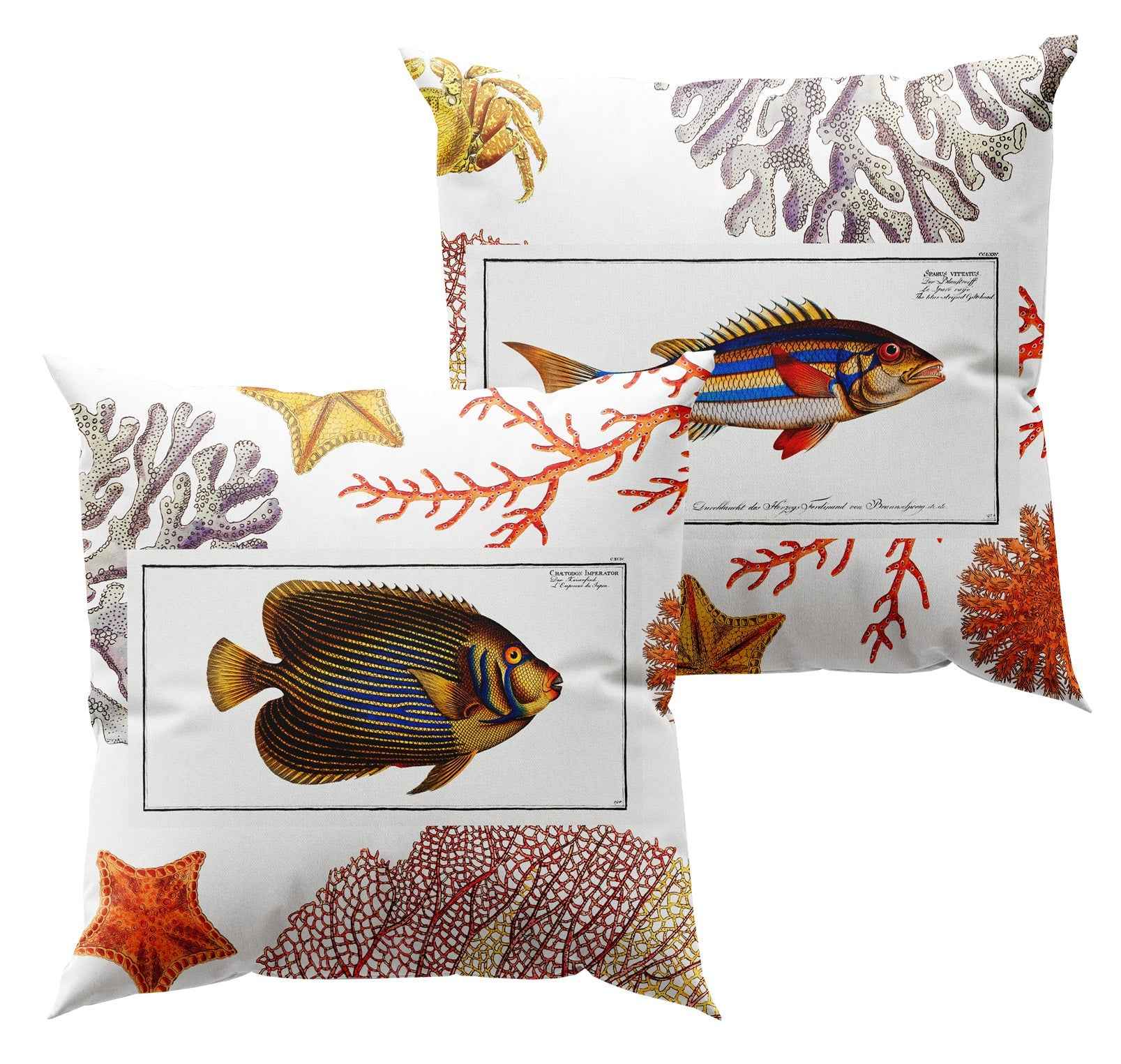 Cushion «Coral Bay», 100% Made in Italy