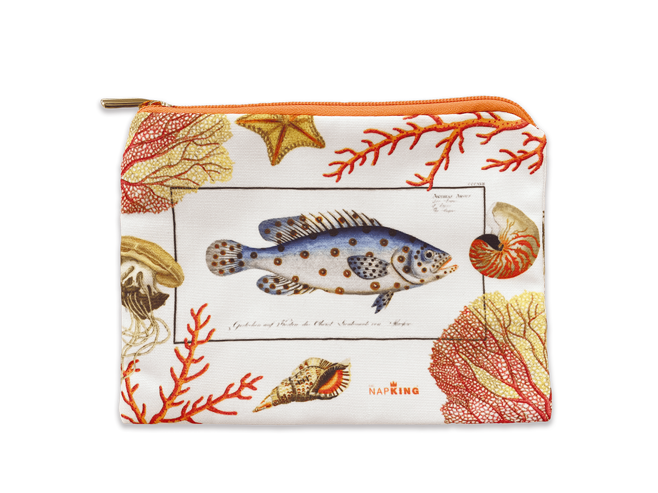 Cotton Trousse «Coral Bay», 100% Made in Italy