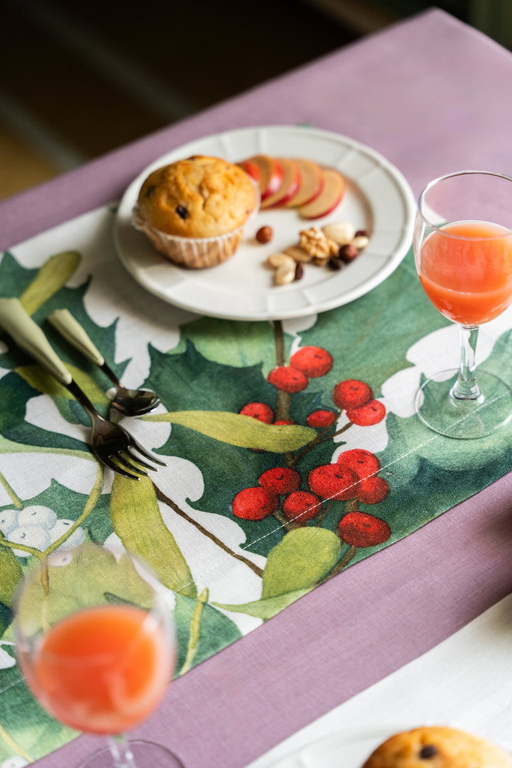 Set of 4 Placemats Helleborus Linen The Napking