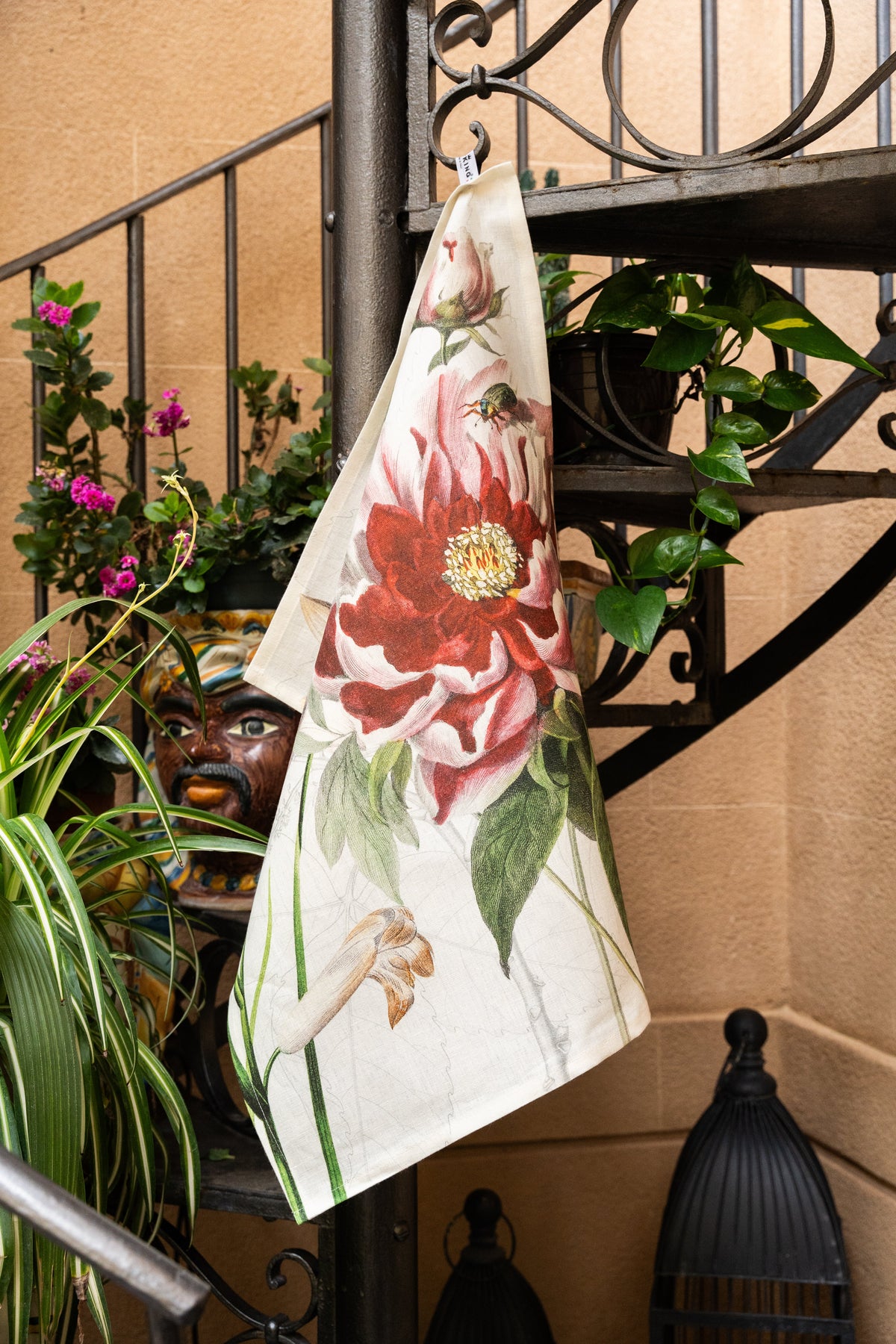 Dafne kitchen towel in 100% linen, 100% Made in Italy