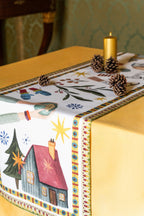 Cotton Satin Runner Winter Party - The Napking