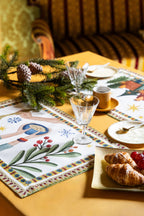 Set of 4 Placemats Winter Party 100% Made in Italy The Napking