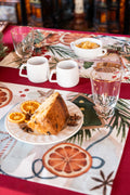 Xmas Tea set of 4 placemats cotton satin, The Napking