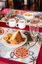 Xmas Tea set of 4 placemats cotton satin, The Napking