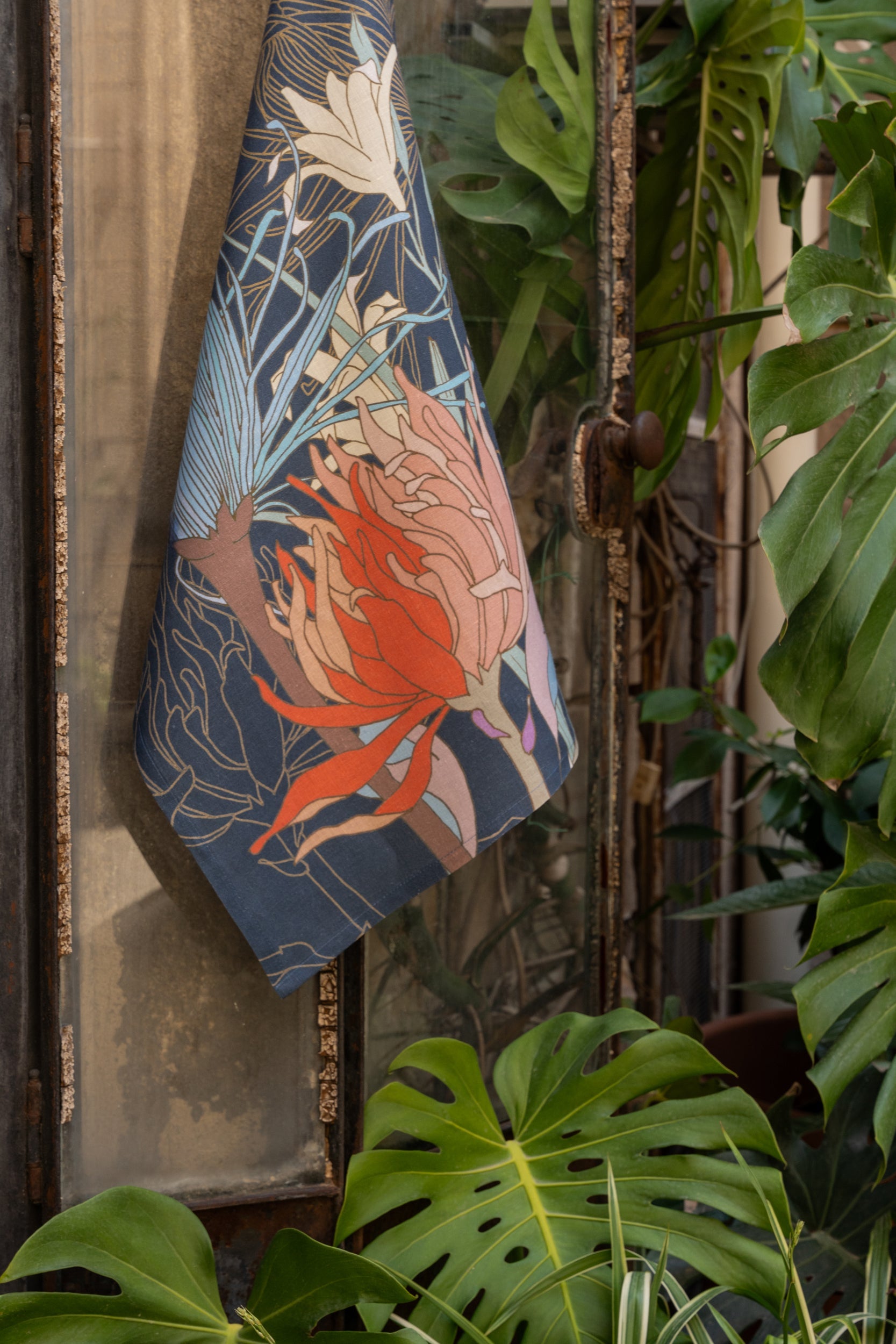 Kitchen Towels «Akiko», Premium Quality Linen 100% Made in Italy The Napking