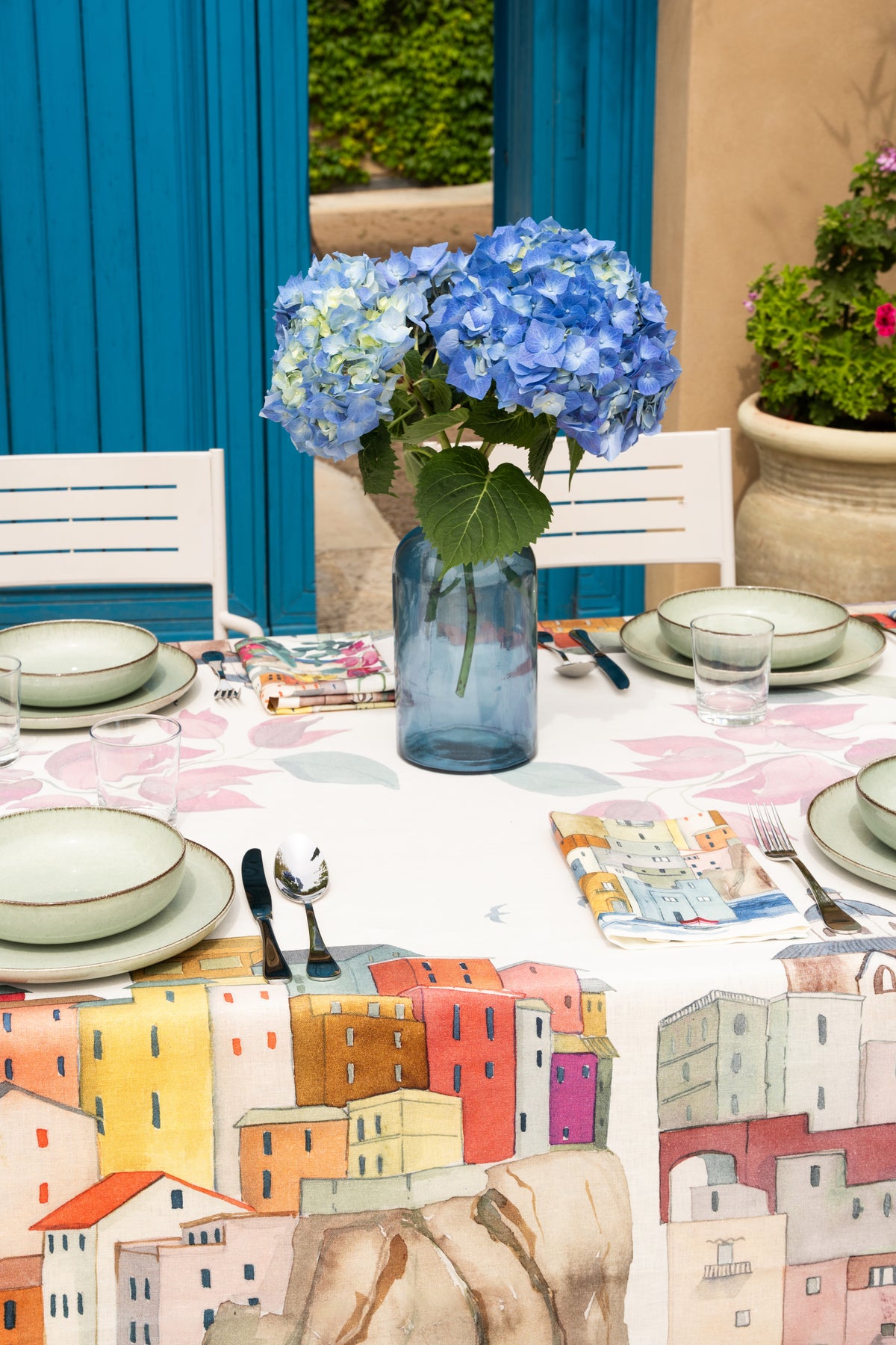 Nappe en lin La Riviera 100 % fabriquée en Italie