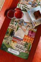 Pure Linen Runner «Taormina» 100% Made in Italy