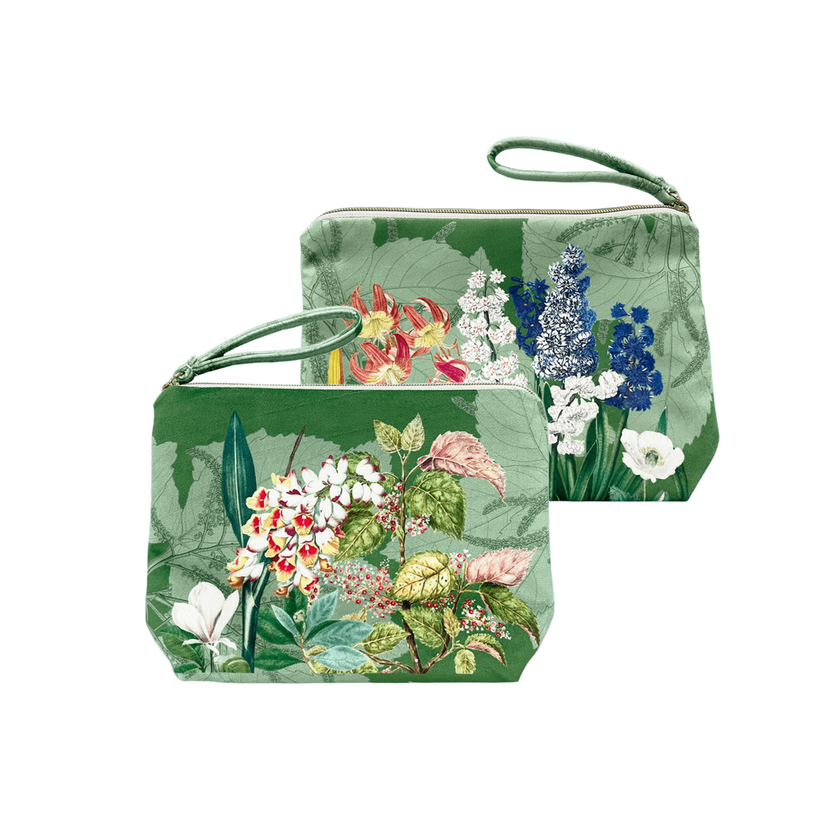 Dafne pochette in printed velvet, 100% Made in Italy